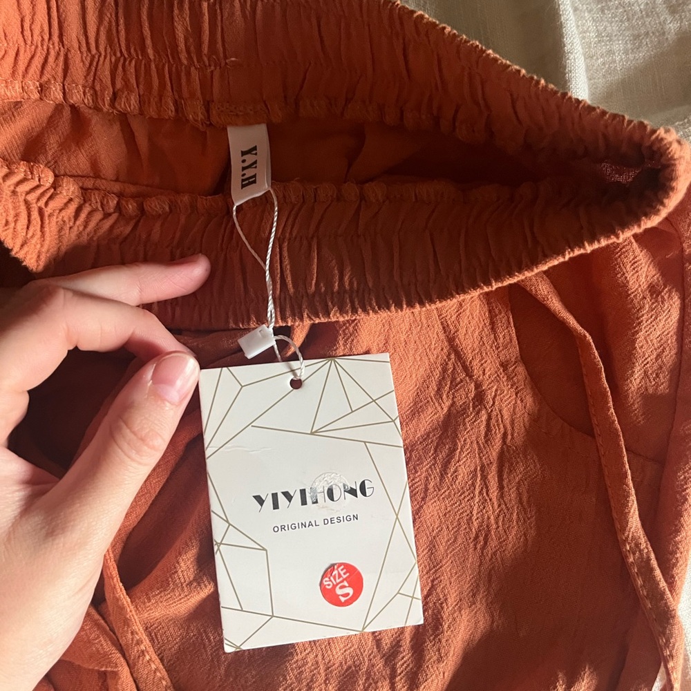 Orange flare pants - Picture 3 of 3